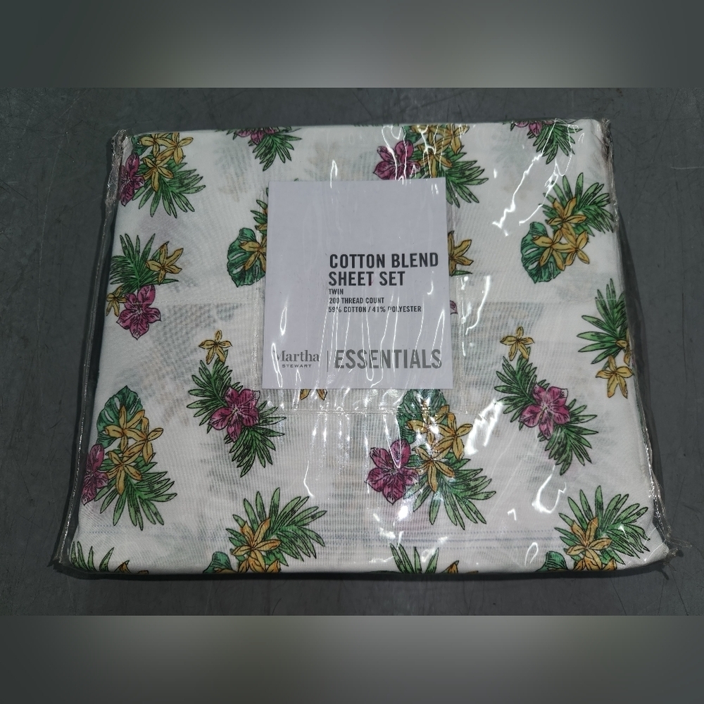 Martha Stewart Colle Mix Flowers Twin Sheets